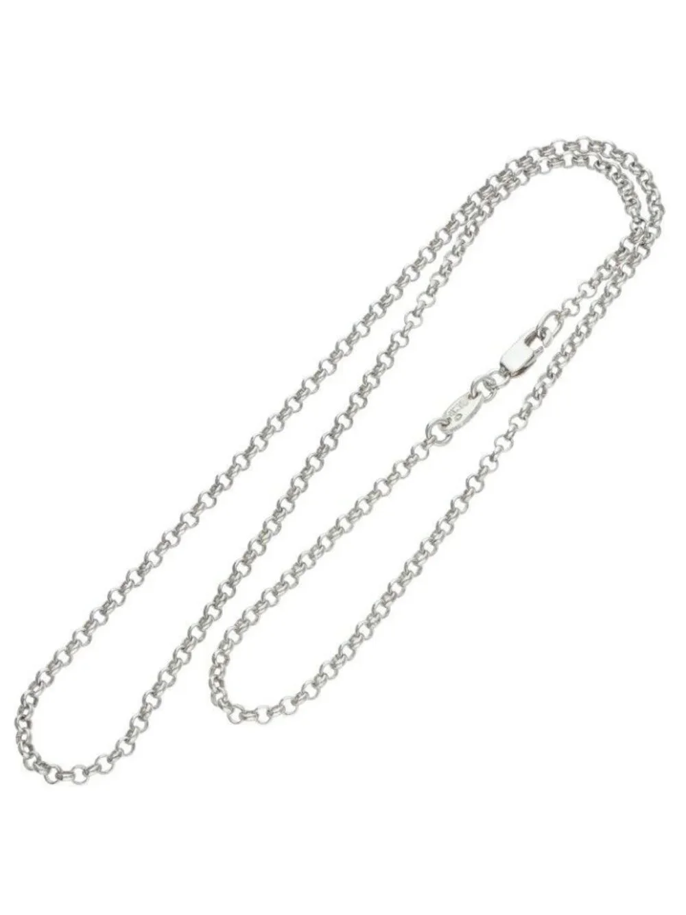Chrome Hearts Roll Chain Silver Necklace